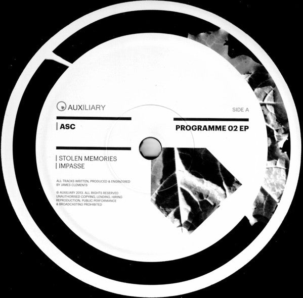ASC – Programme 02 EP Auxiliary – AUX010 | Electronic Music Vinyl Record for DJs & Collectors | Perfect for Clubs, Home Listening & Music Production
