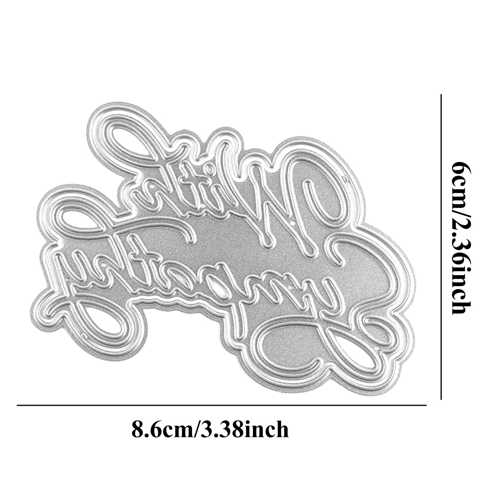 Briartw Sympathy Cutting Dies Set - Words & Phrases Shadow Sentiment Die-Cutter for Card Making, DIY Scrapbooking, Paper Crafts, Embossing Stencils | Perfect for Greeting Cards, Photo Albums, Home Decor & Gift Wrapping