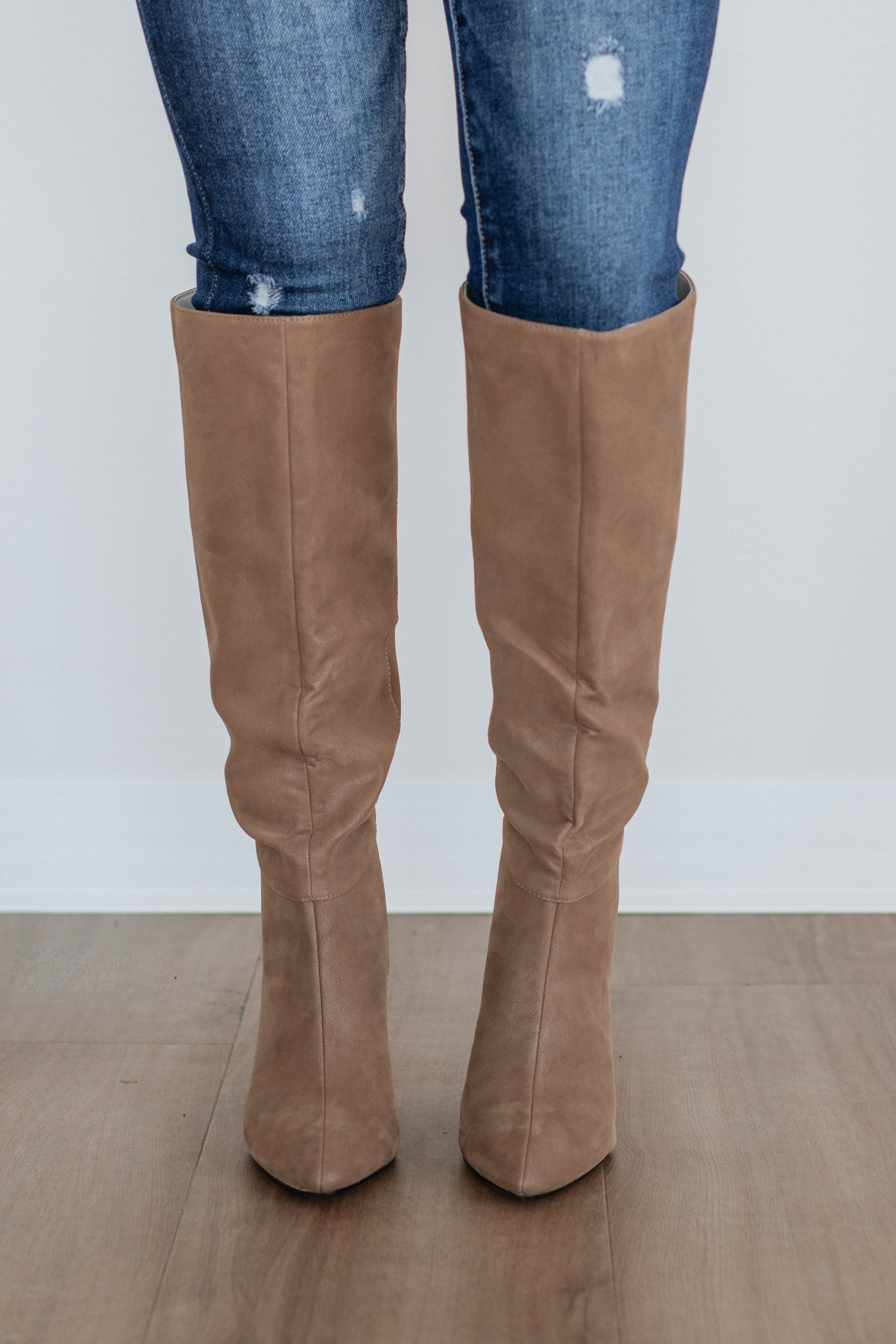 Take Me Seriously Boots - Dark Taupe Women's Ankle Boots | Comfortable & Stylish for Work, Office & Night Out