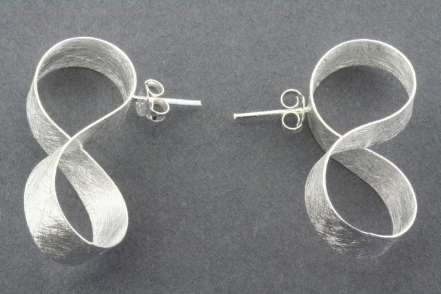 Infinity Ribbon Stud Earrings - Elegant Stainless Steel Jewelry for Women | Perfect for Parties, Weddings & Everyday Wear