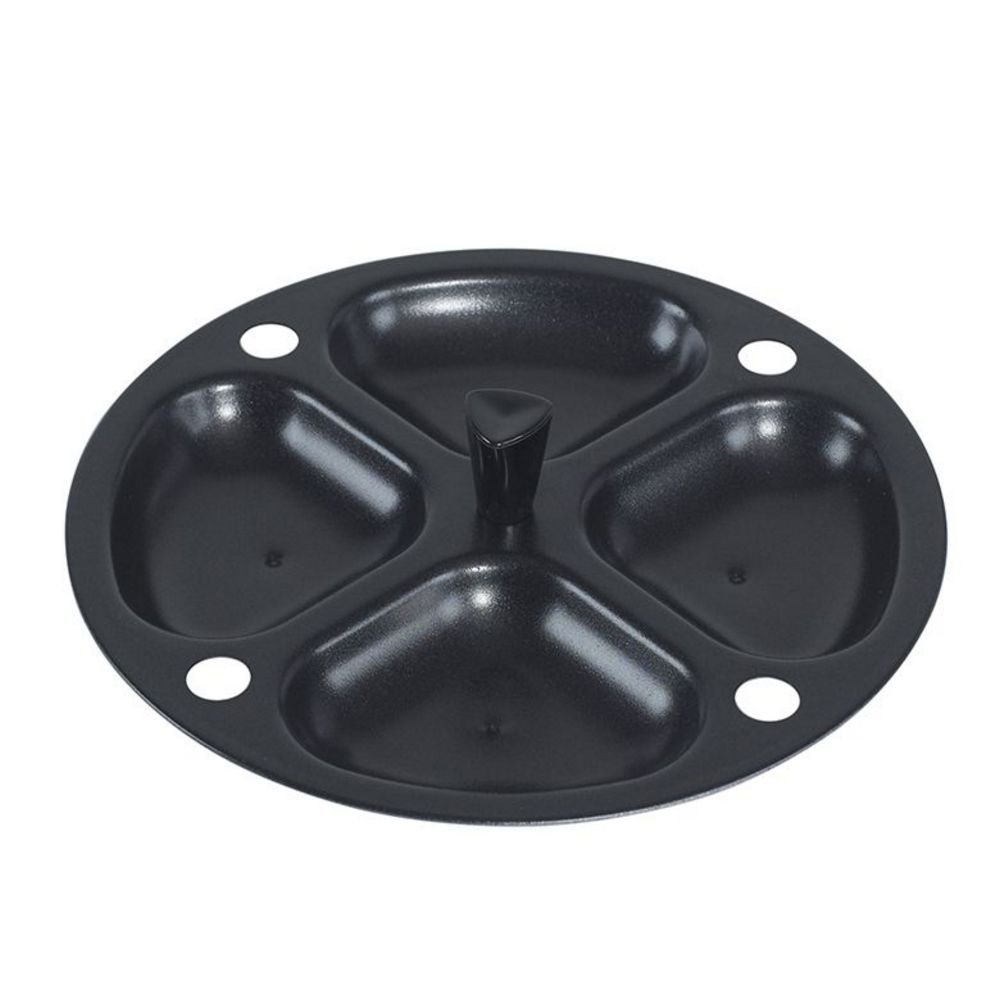 Nordic Ware Non-Stick Egg Poacher Pan Insert for 10-12 Inch Skillets - Perfect for Poached Eggs, Breakfast & Healthy Cooking - Black