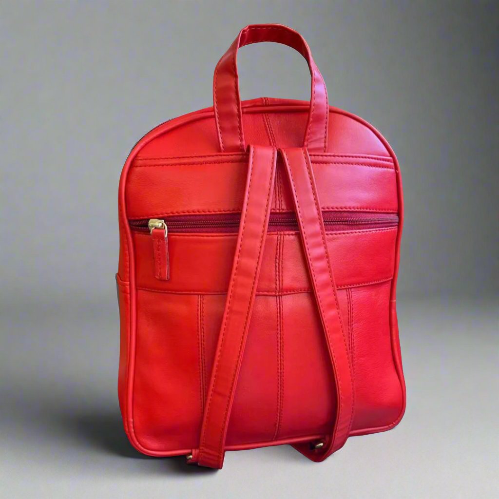 Premium BOL Leather Backpack for Men & Women - Durable Genuine Leather Laptop Backpack with USB Charging Port - Perfect for Work, Travel & College