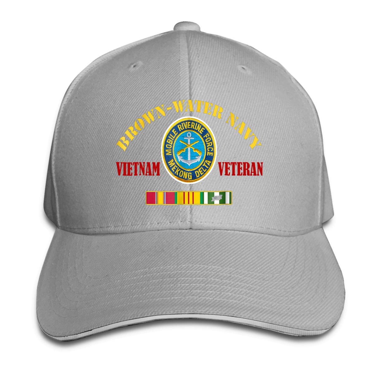 Brown Water Navy Vietnam Veteran Unisex Baseball Cap - Vintage Military Style Hat for Men & Women - Perfect for Casual Wear, Outdoor Activities, and Patriotic Events