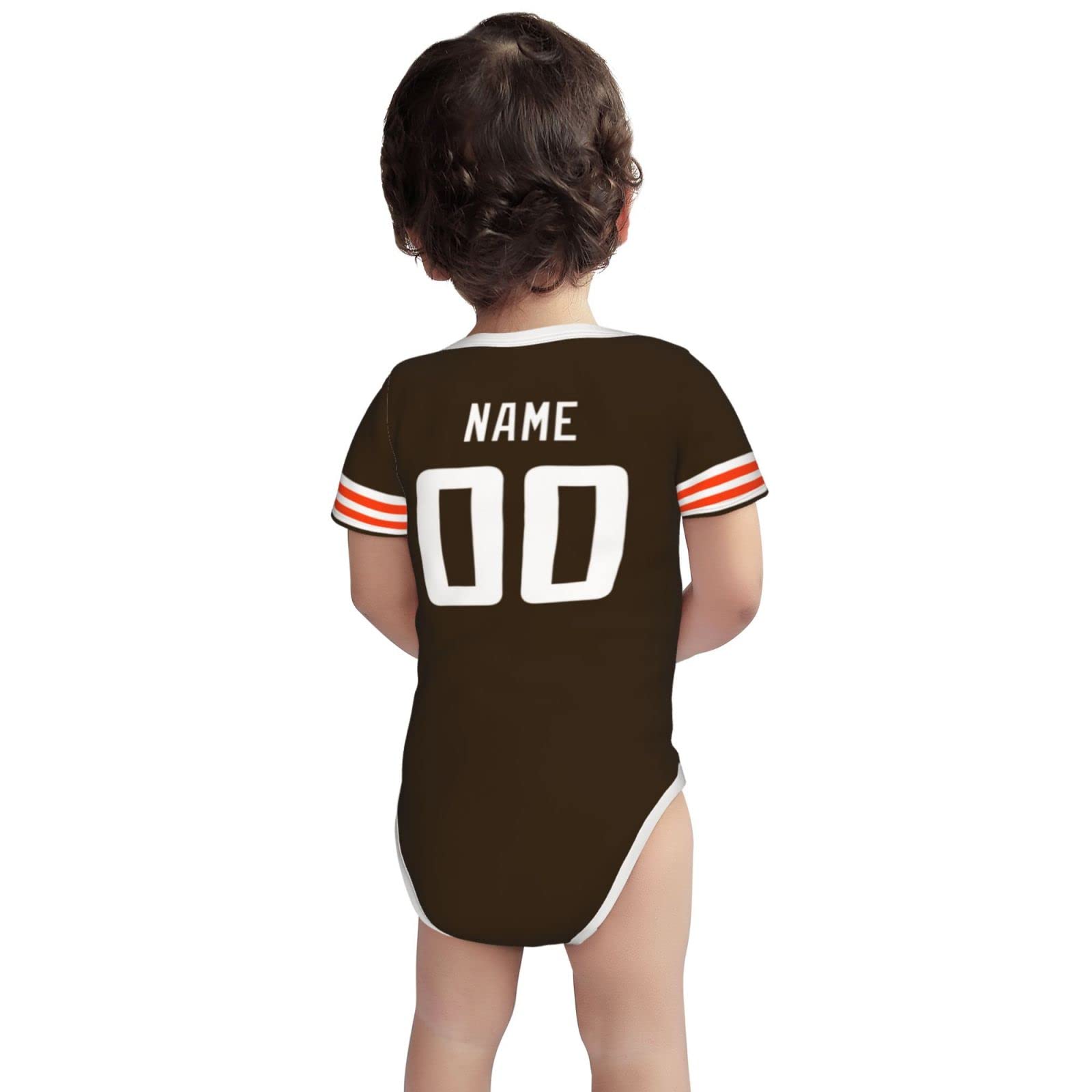 Custom Baby Clothes - 100% Cotton Personalized Baby Suit with Name & Number - Perfect for Newborn Gifts, Christening, Birthday & Photo Shoots