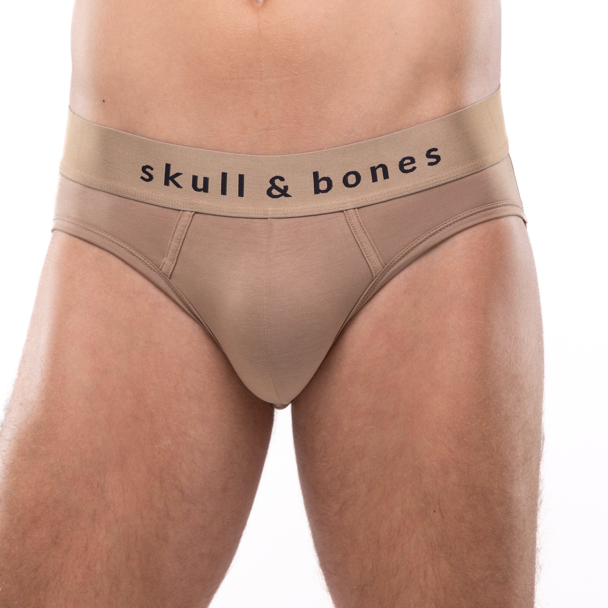 Just The Bones Peek A Boo Brief Tan - Sexy Lingerie for Women, Comfortable Underwear with Playful Cut-Out Design, Perfect for Date Night & Boudoir Photography