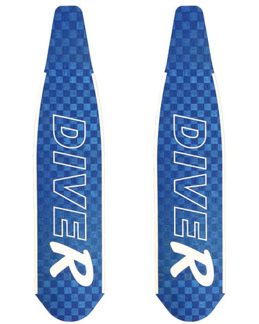 DiveR HypeTex Blue Free Diving Fin Blades - Premium Scuba & Spearfishing Fins for Ocean Adventures