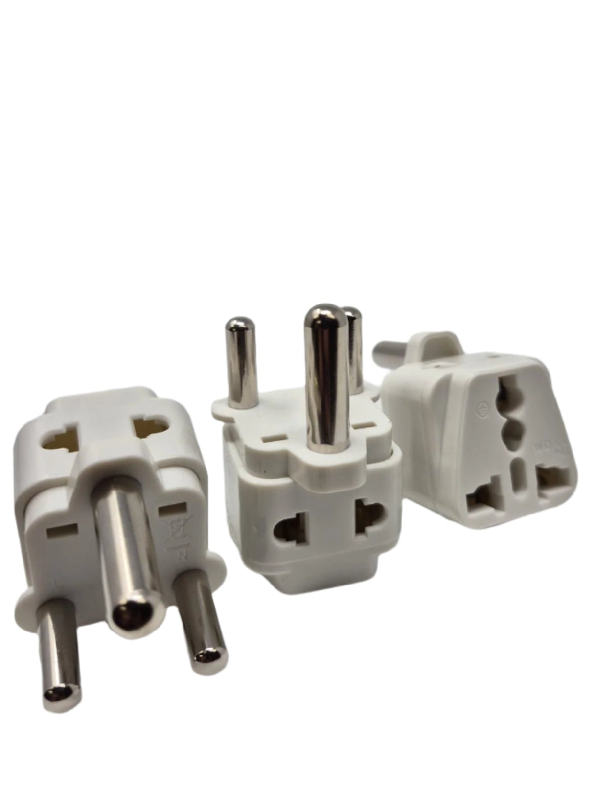 Ckitze BA 10LA Universal 2-in-1 Plug Adapter with Grounded Type M for South Africa, India, UAE - CE Certified | Perfect for Travel, Business Trips & International Charging