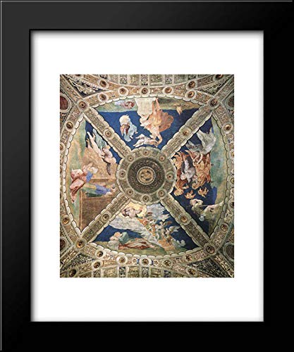 Raphael 15x18 Framed Art Print - Classic Renaissance Ceiling Artwork for Living Room, Bedroom & Office Decor