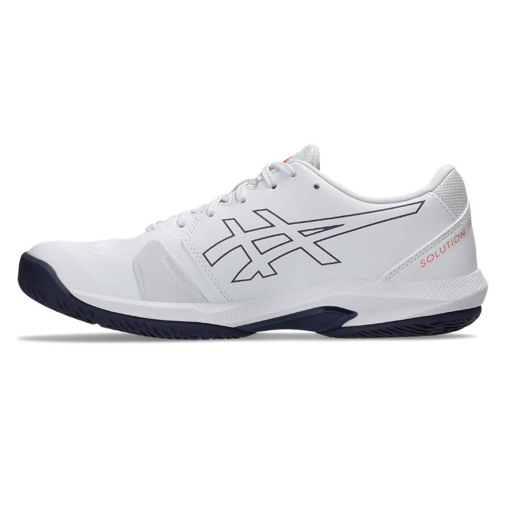 ASICS Solution Swift FF 2 Men's Tennis Shoes - Lightweight Performance Court Shoes for Men in White/Nova Orange - Perfect for Competitive Tennis Matches & Training Sessions