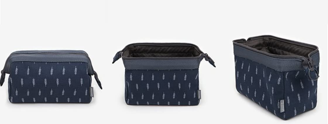 **TINSICO Travel Organizer Bag - Waterproof Toiletry & Cosmetic Makeup Case for Women | Jewelry & Electronics Accessories Pouch | Portable Carry-On Bag for Travel, Gym, and Daily Use (Blue)**