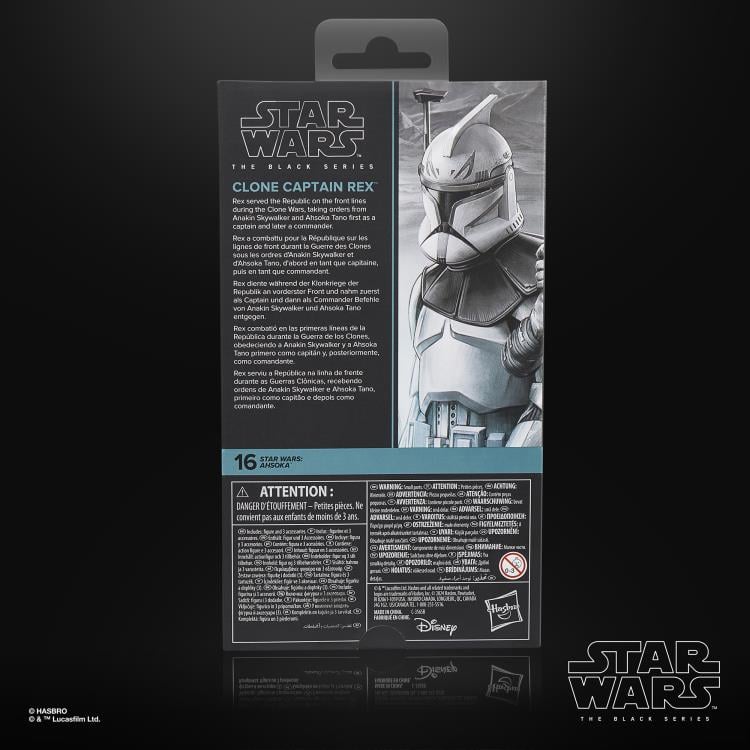 Clone Captain Rex (Ahsoka) Star Wars: The Black Series 6-Inch Action Figure – Premium Collectible for Display & Play | Perfect for Fans, Collectors & Gift Giving