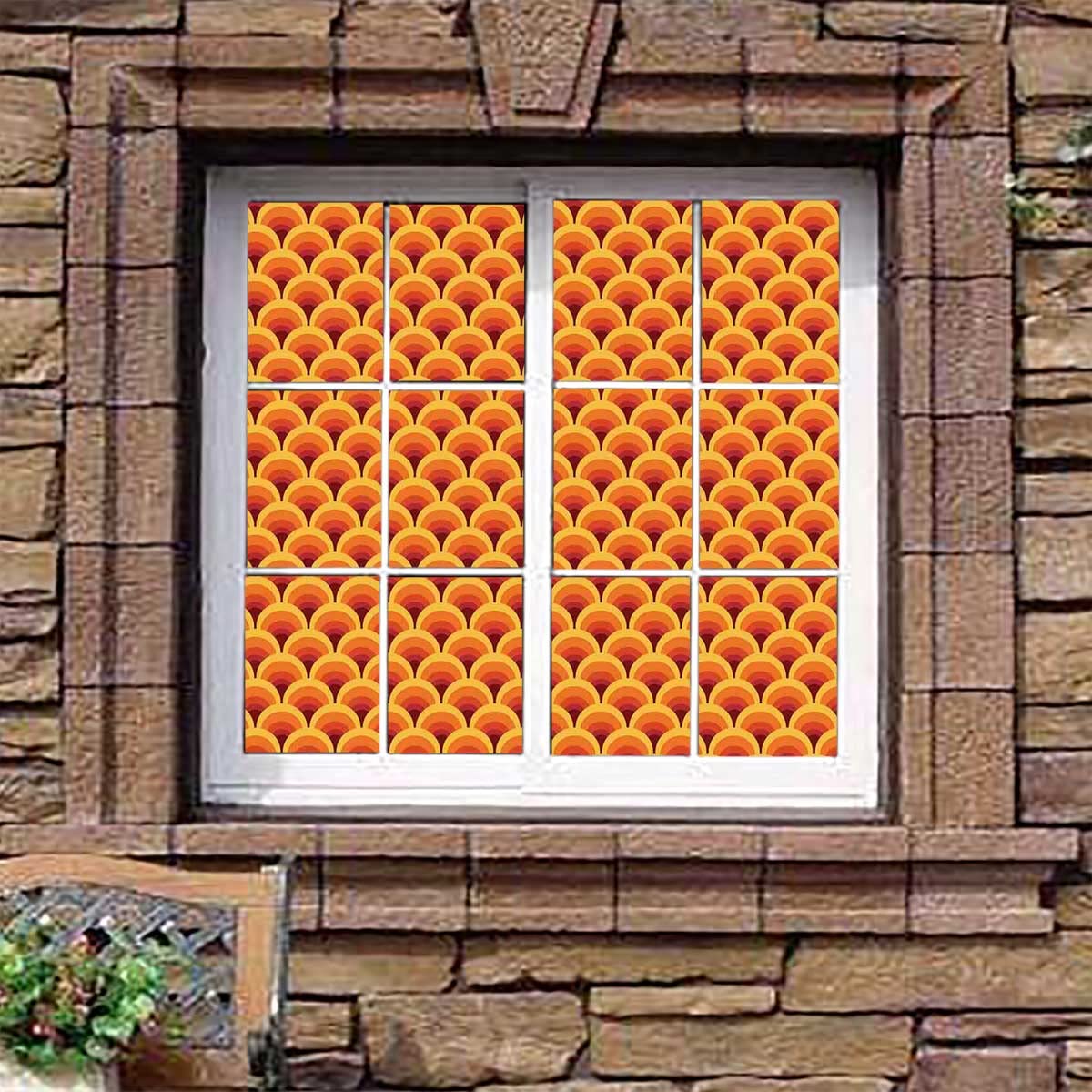 Premium Window Tinting Film for Home - Warm Color Privacy Window Stickers | UV Protection & Heat Reduction for Living Room, Office & Bedroom Windows