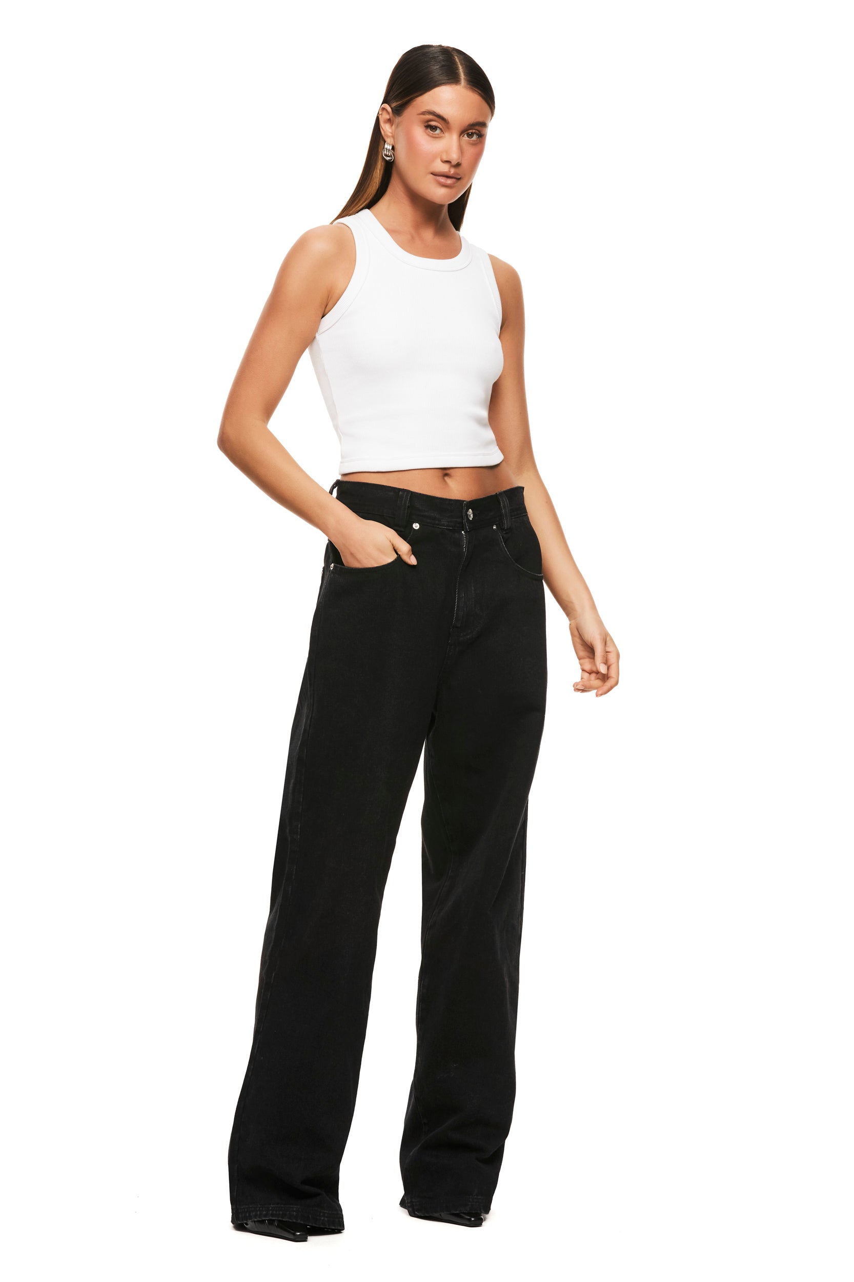 Polly Women's White Tank Top - Soft & Breathable Summer Casual Wear for Gym, Beach & Everyday Outfits
