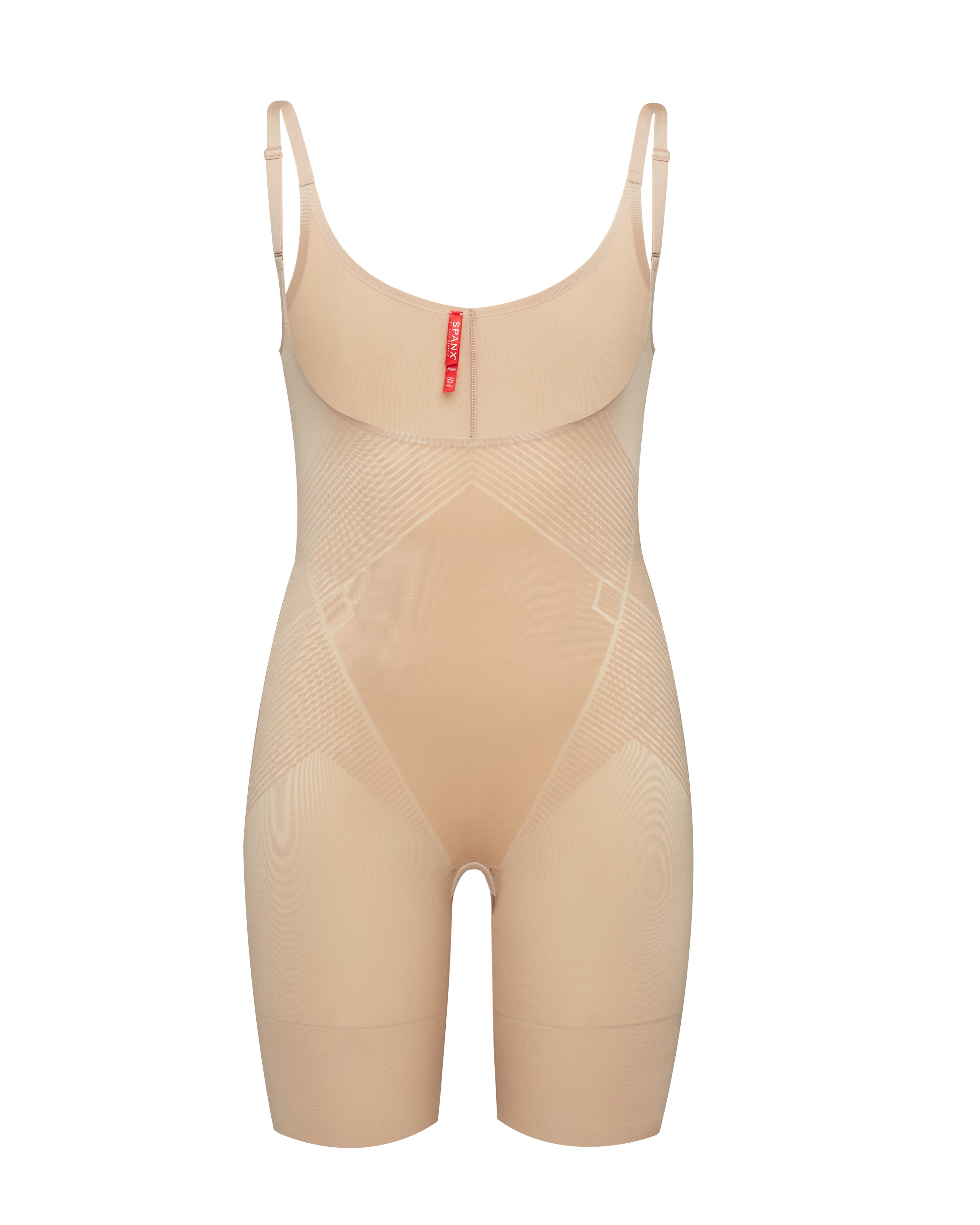SPANX Shapewear Invisible Open Bust Mid Thigh Bodysuit - Slimming Body Shaper for Women, Seamless Tummy Control Underwear - Perfect for Dresses, Workwear & Special Occasions