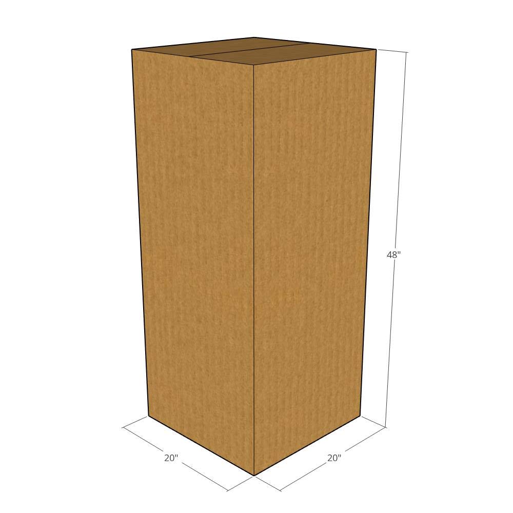10-20x20x48 Corrugated Moving Boxes - Heavy Duty Shipping Boxes for Home Moving, Storage & Packing Supplies | Perfect for Moving Houses, Office Relocation & Ecommerce Shipping