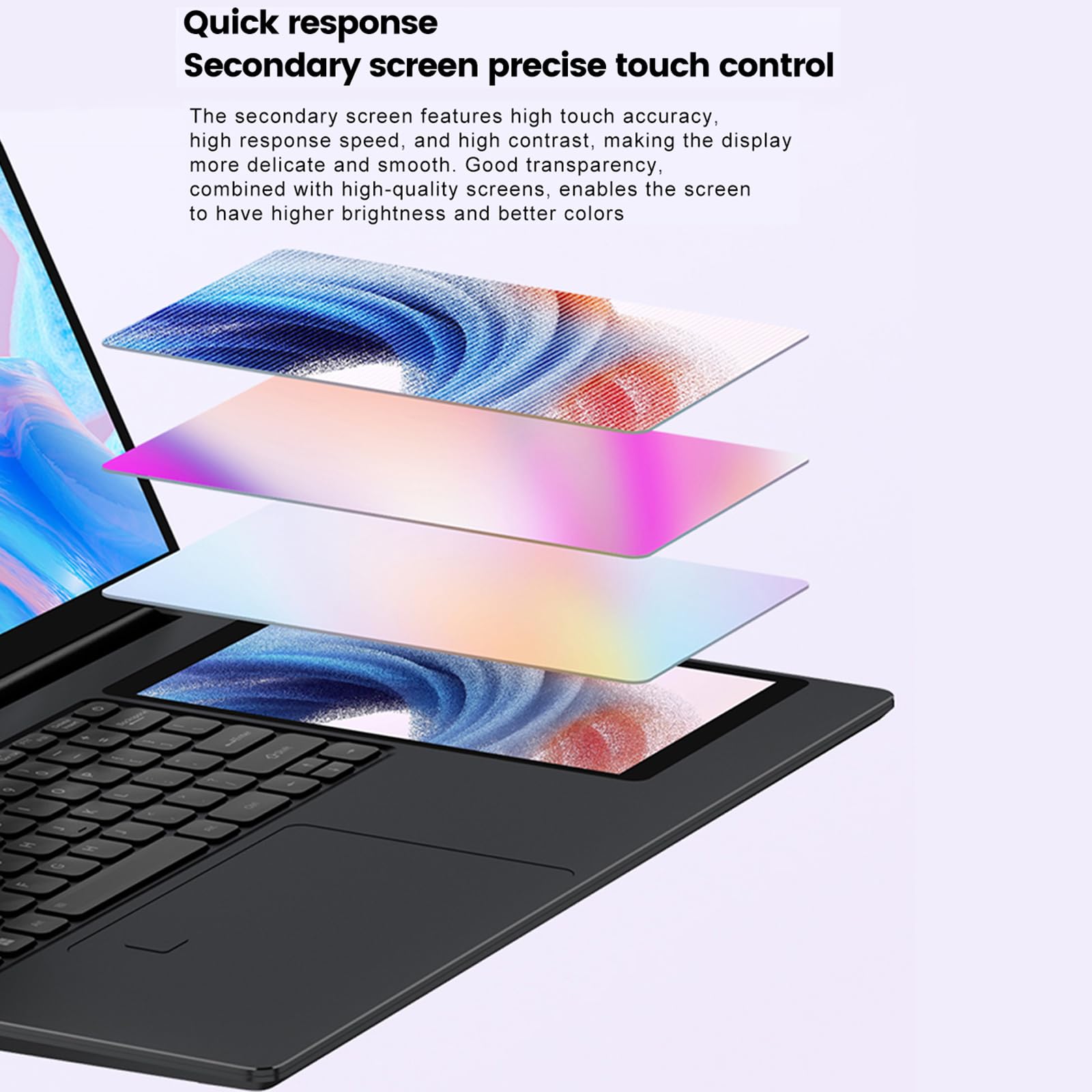 Tuofudun L10 12th Gen Intel N100 Dual Screen Laptop - 15.6