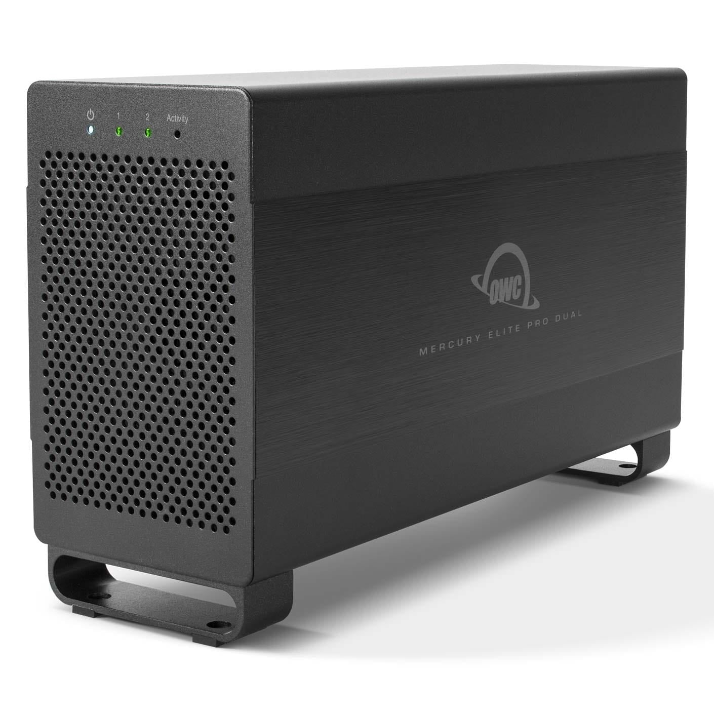 16TB OWC Mercury Elite Pro Dual USB 3.1 Gen 1 & Thunderbolt 2 RAID External Hard Drive - High-Speed Storage for Video Editing, Data Backup & Creative Professionals