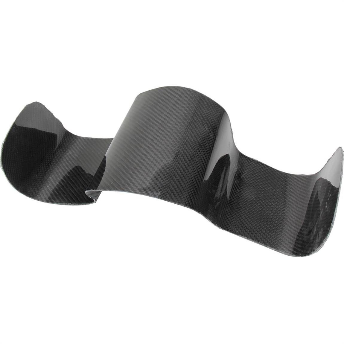 Speedway Motors Carbon Fiber Knee Guard - Black, 16.25 Inch Length - Protective Gear for Motorcycle Riding, Racing & Extreme Sports