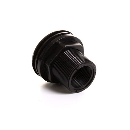 Lifegard Aquatics Black Bulkhead Fitting 3/4