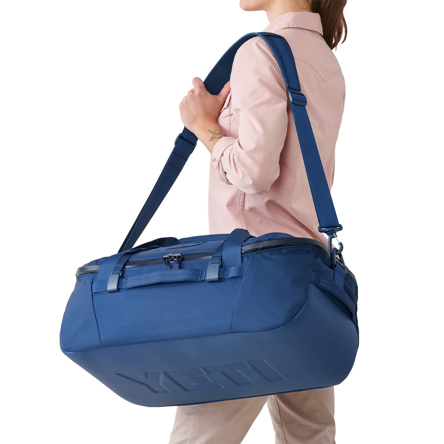 **YETI Crossroads Duffel Bag - Water-Resistant Travel Duffel for Gym, Camping & Weekend Trips - Durable Carry-On Luggage with Shoulder Strap**