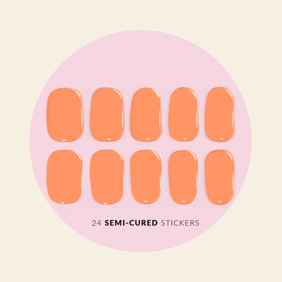 Semi Cured Gel Nail Stickers - Crisp Breeze Design | DIY Salon-Quality Manicure at Home | Perfect for Parties, Weddings & Everyday Wear