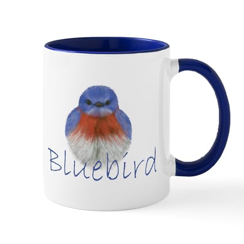 White/Navy Inside - Bluebird Design Mug