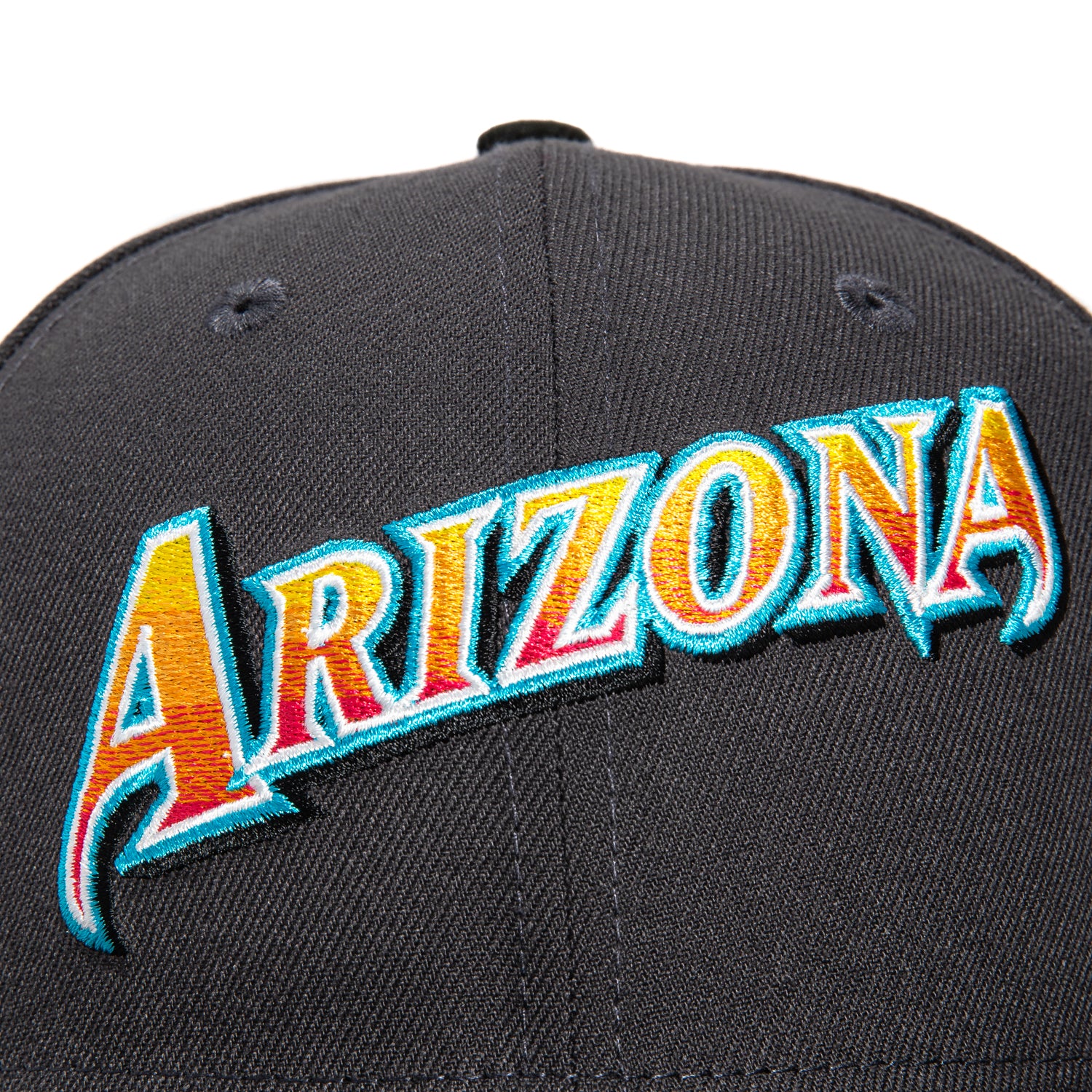 New Era 59Fifty Arizona Diamondbacks 1998 Word Gradient Baseball Cap - Graphite & Black - Adjustable Snapback Hat for Men & Women - Perfect for Games, Fan Gear & Streetwear Fashion