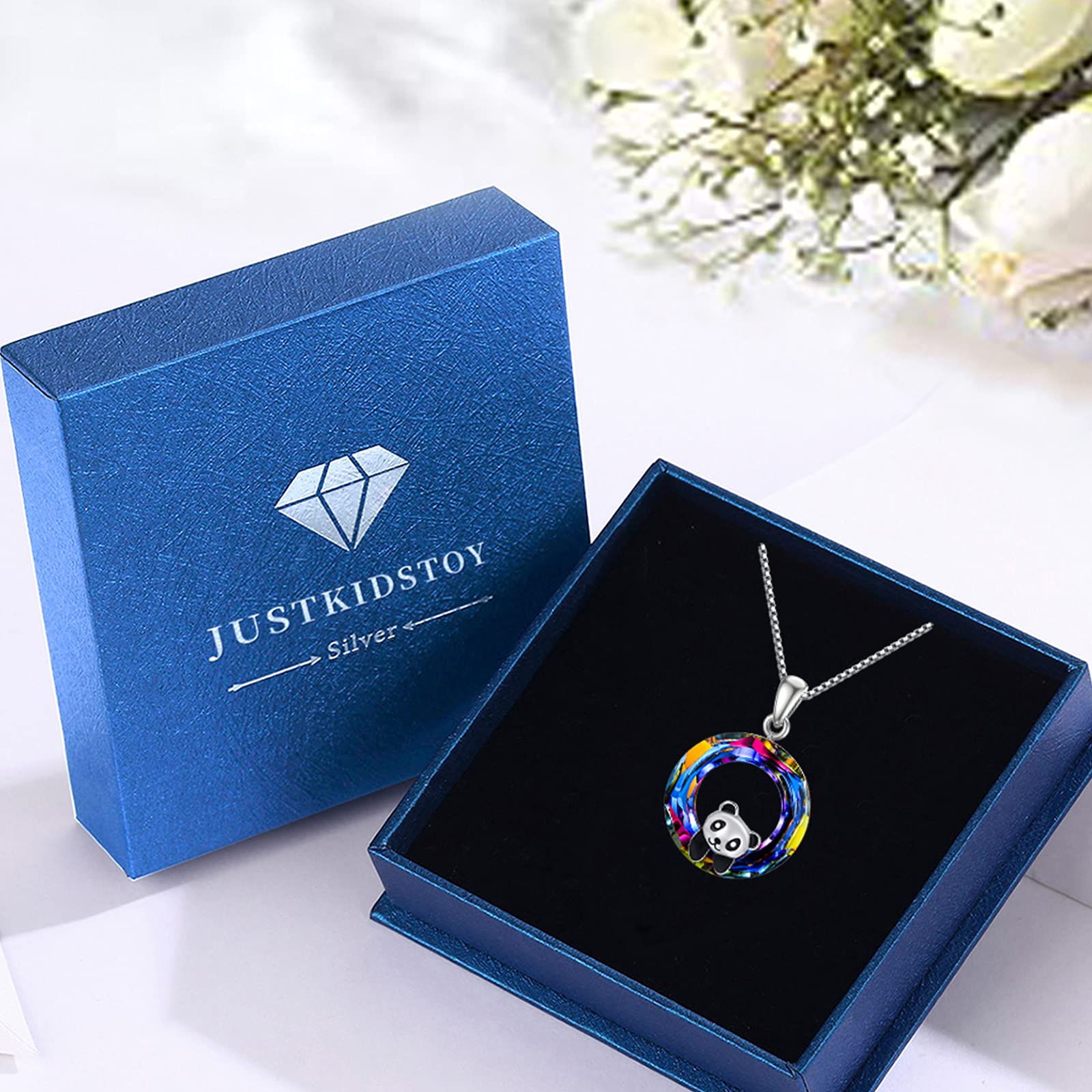 925 Sterling Silver Panda Crystal Pendant Necklace for Women - Elegant Jewelry Gift for Birthday, Anniversary & Special Occasions | Perfect for Daughter, Wife, Girlfriend & Loved Ones | Great for Everyday Wear, Parties & Formal Events
