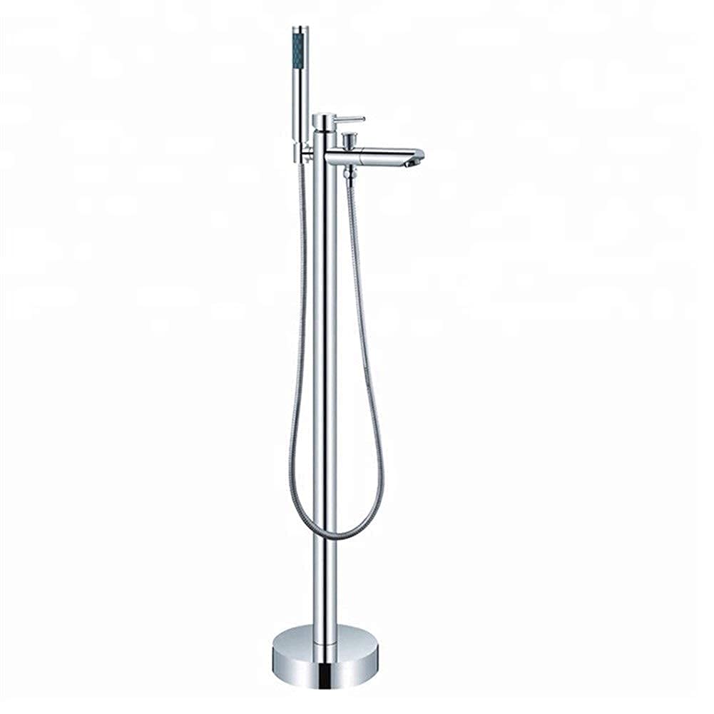 ZCYXQR Thermostatic Floor-Standing Shower Mixer with Adjustable Hand Shower - Easy Installation for Bathtub & Shower - Perfect for Home, Spa & Bathroom Renovation