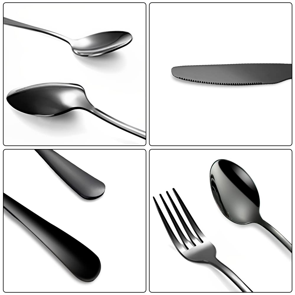 Premium 18/8 Stainless Steel Travel Utensil Set - 3-Piece Knife, Fork & Spoon Cutlery Kit with Carrying Case | Reusable Eco-Friendly Silverware for Camping, Office Lunch, School Meals & Outdoor Adventures