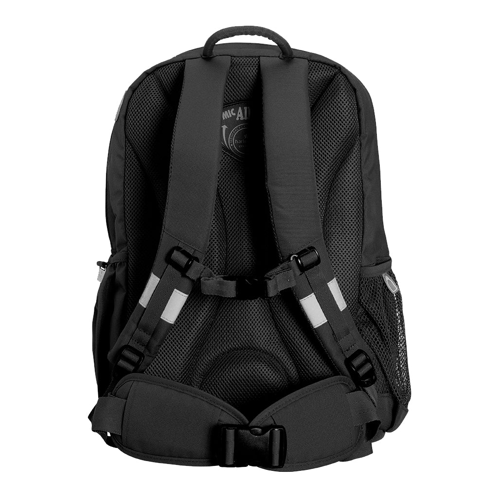 Berkeley Vale Campus Osteo Tuff Pack SENIOR 37L Backpack - Durable Black School Bag for College Students - Perfect for Campus Life, Hiking & Travel