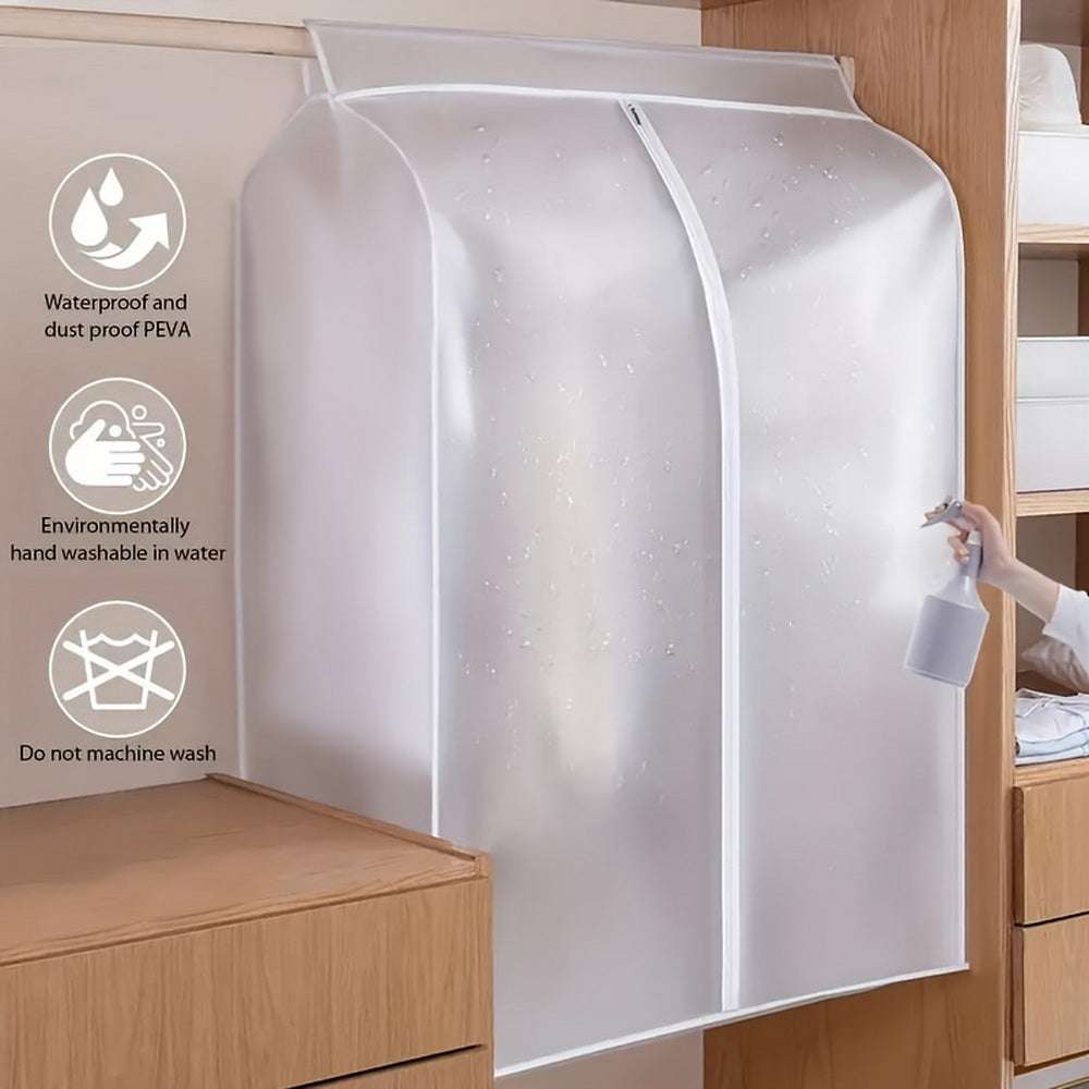 120cm Clothes Dust Cover Wardrobe Protector - Breathable Garment Storage Bag for Suits, Dresses & Coats | Perfect for Closet Organization & Seasonal Clothing Storage