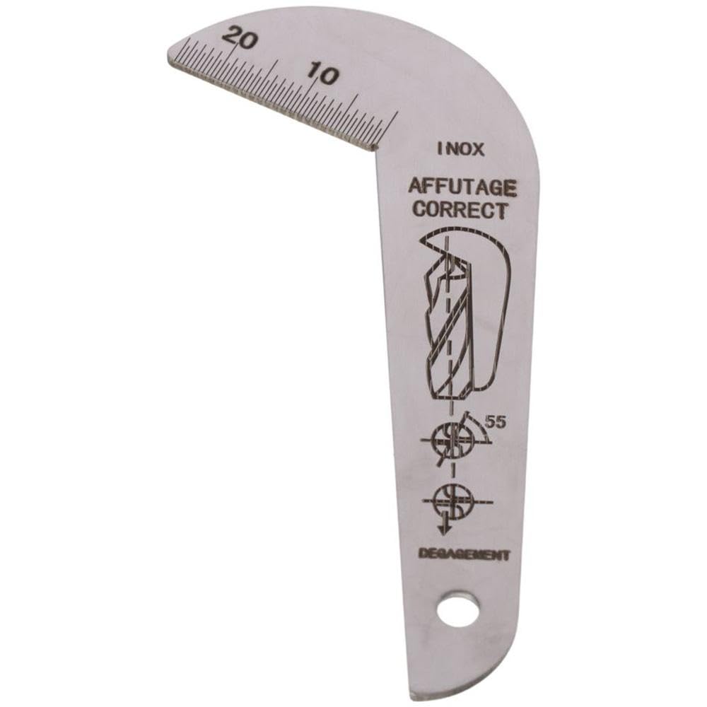 Durable 118° Drill Bit Gauge - Stainless Steel Sharpening Tool for Workers