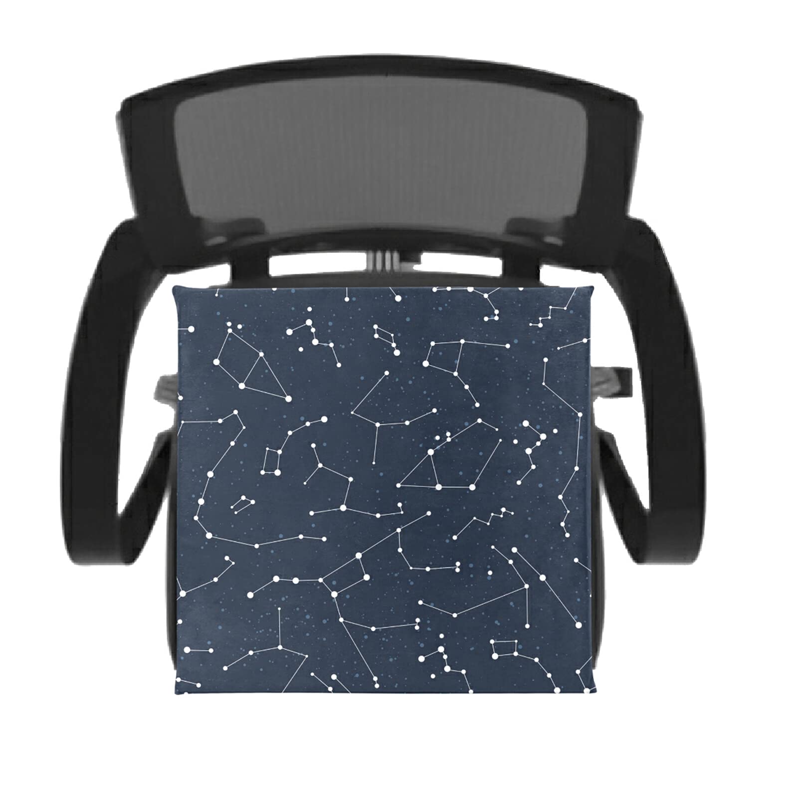 Memory Foam Seat Cushion with Constellations Star Map Design - Washable & Comfortable Chair Pad for Dining, Kitchen, Office Chairs | Perfect for Home Decor, Work Comfort & Back Support