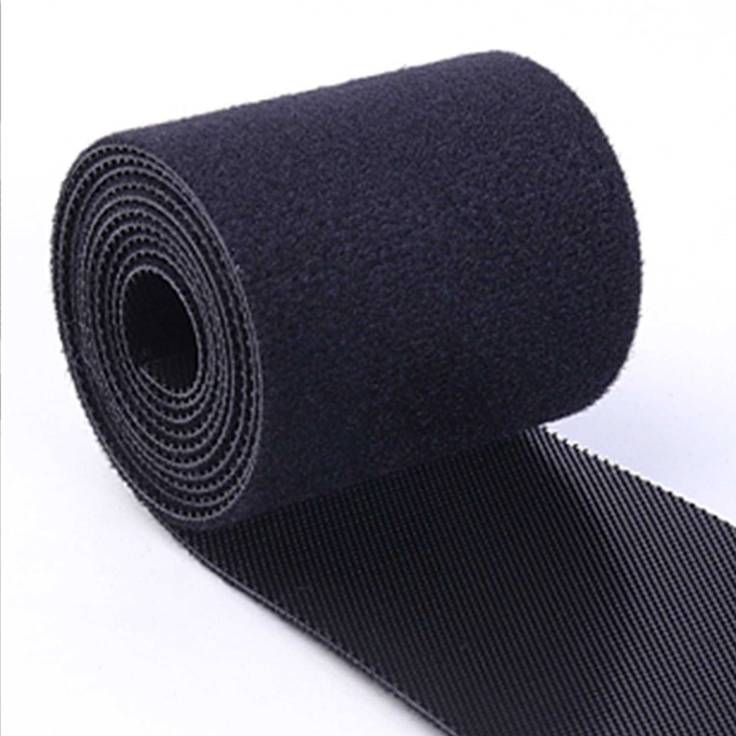 Reusable Hook and Loop Cable Ties 32FT - Heavy Duty Double Sided Fastening Tape for Wire Management, 2 Inch Wide Black Velcro Straps - Perfect for Organizing Cords, Wires, and Cables in Home, Office, or Workshop