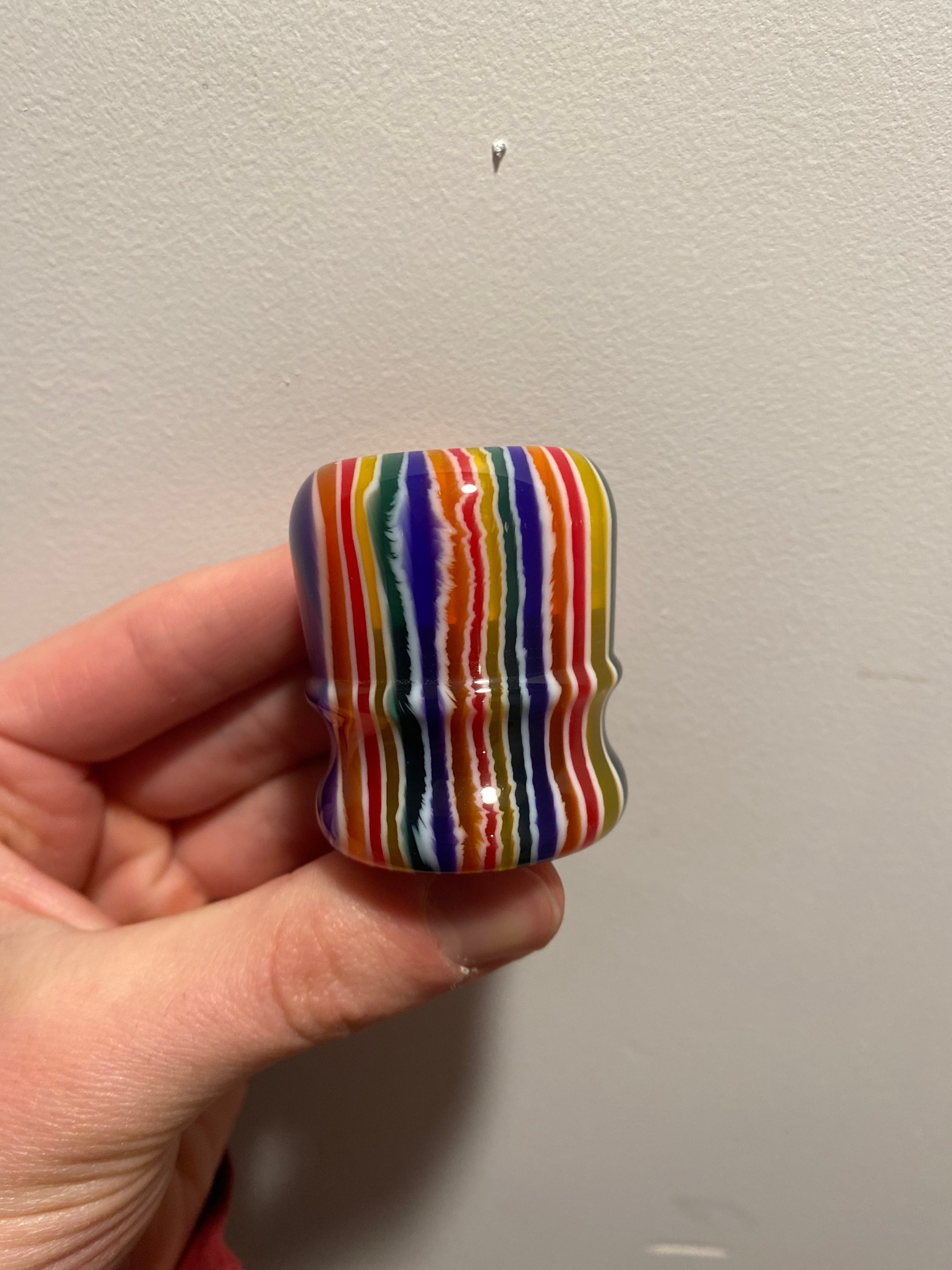 Premium Handcrafted Candy Stripe Shaving Brush Handle - Fits 24mm & 26mm Knots - Perfect for Wet Shaving & Grooming Gifts for Men