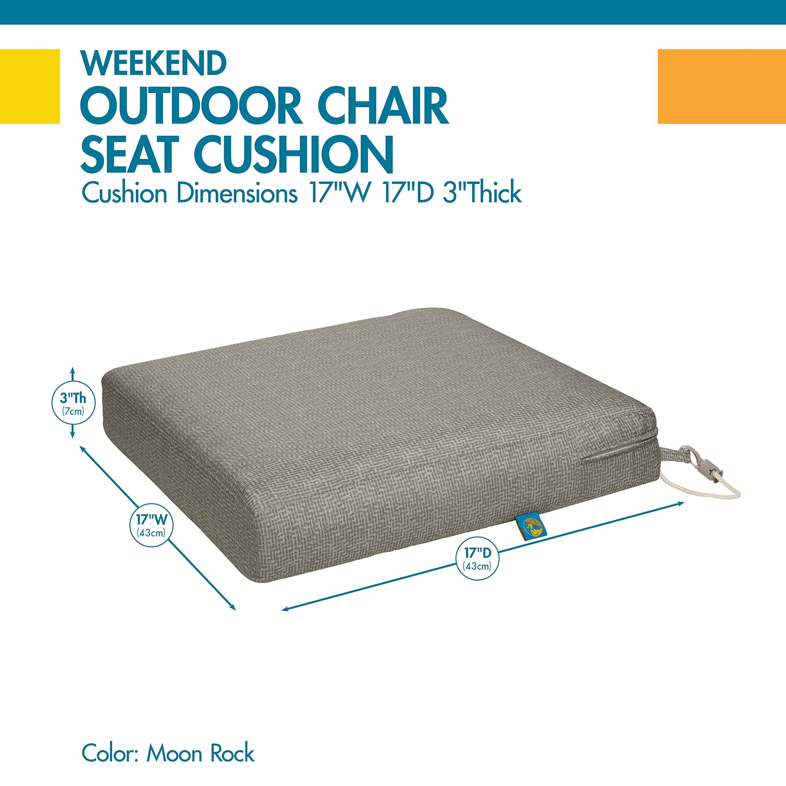 Waterproof Duck Covers Weekend Outdoor Dining Seat Cushion - 17