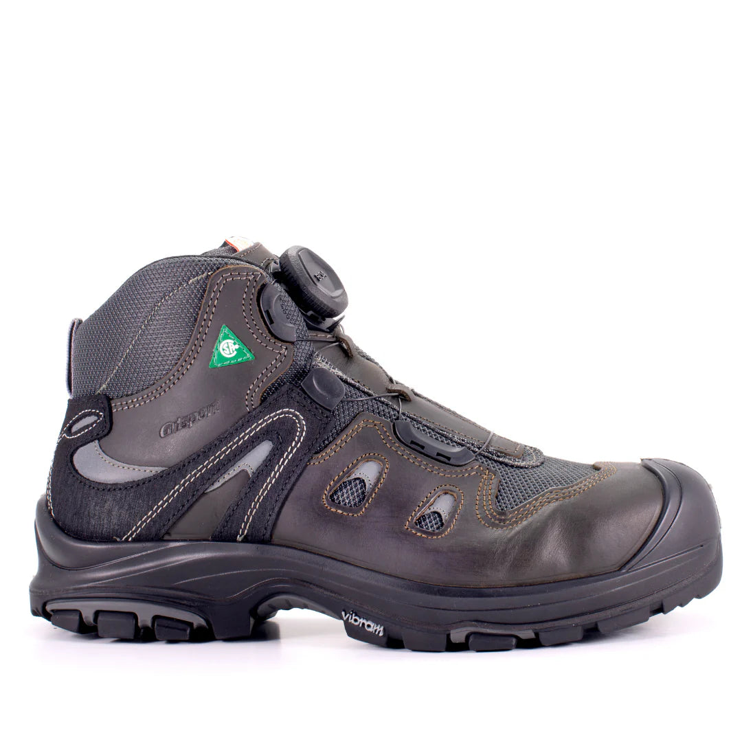 Grisport BOA Fairweather 6 CSA Approved Work Boots for Men - Steel Toe, Slip Resistant, Waterproof (Model 74673 CD13) - Ideal for Construction, Landscaping & Heavy Duty Work