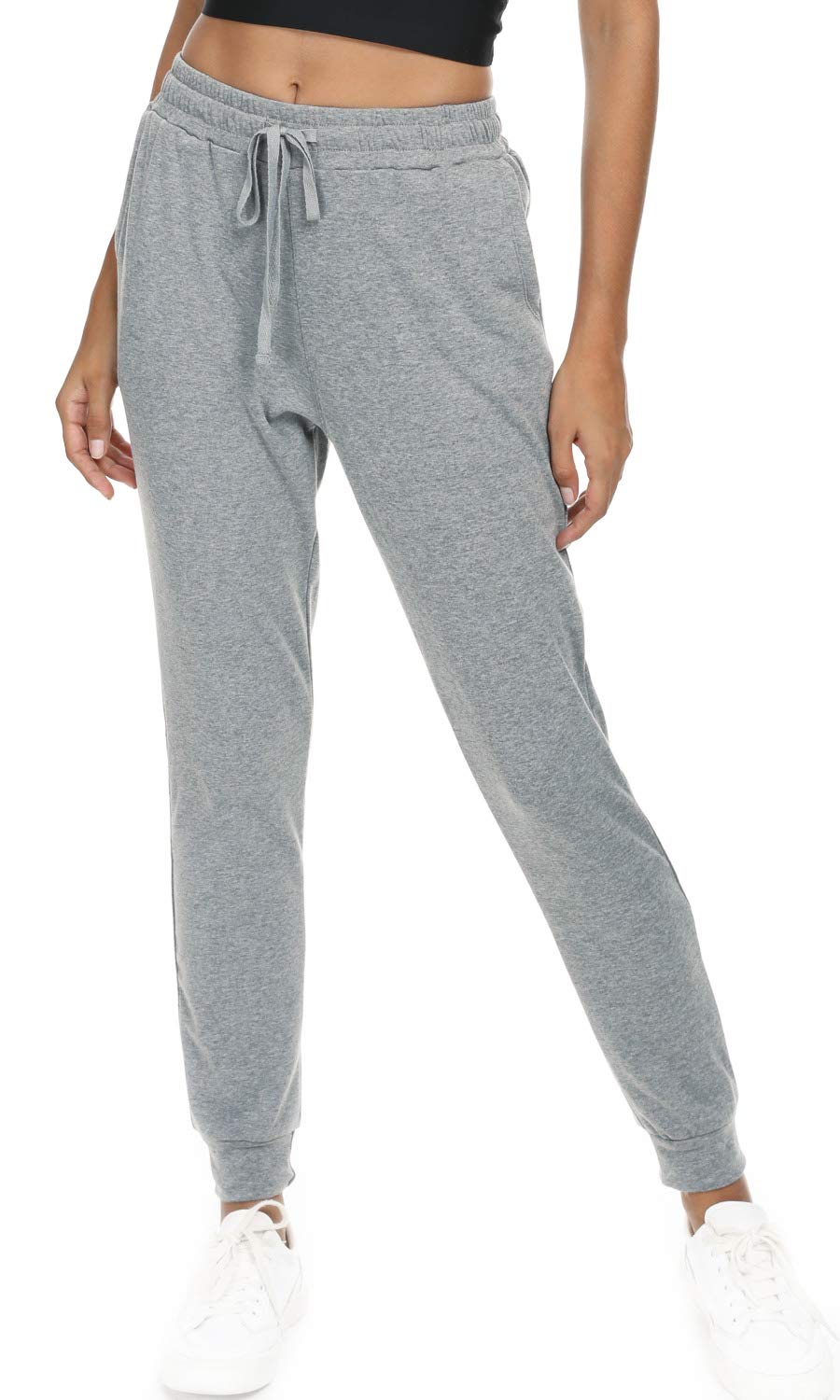 Women's Cotton Joggers Pants - Tapered Active Sweatpants for Workout, Yoga & Lounge with Pockets | Comfortable Casual Wear for Running, Gym & Everyday Use