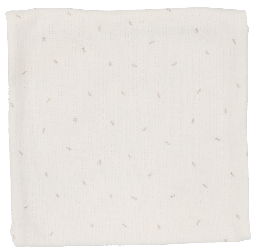 LIL LEGS Printed Pointelle Baby Blanket - Soft & Breathable Knit Blanket for Newborns, Infants & Toddlers - Perfect for Nursery, Swaddling, Stroller & Car Seat