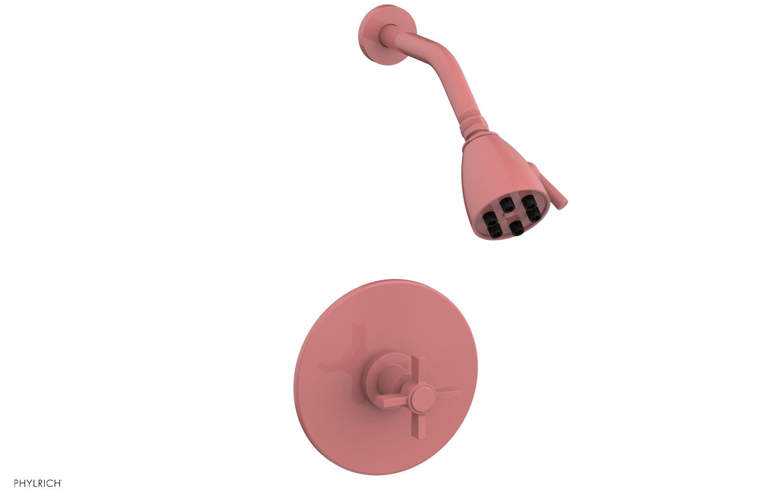 BASIC Pressure Balance Shower Set with Blade Cross Handle DPB3137 - Perfect for Modern Bathrooms & Spa-Like Shower Experience