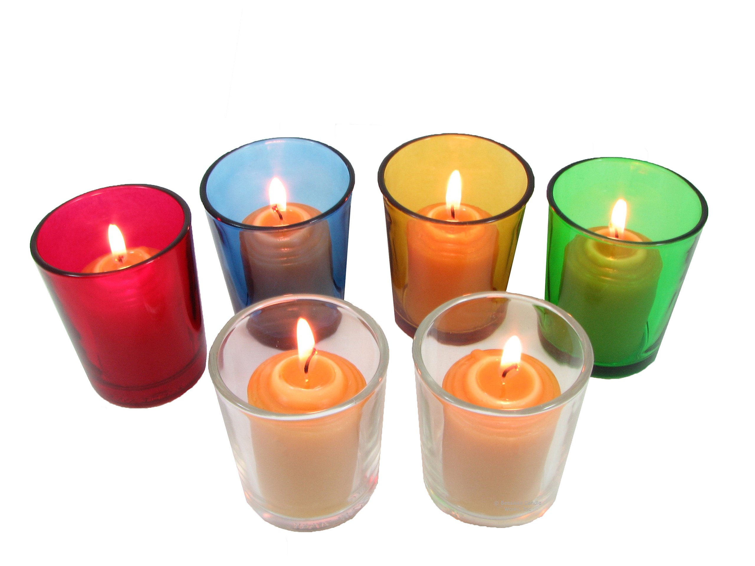 Premium 100% Pure USA Beeswax Candles - 10-Hour Burn Time Votive Set (Pack of 48) | Natural Scent, Clean Burning for Home, Wedding, Spa & Meditation Decor