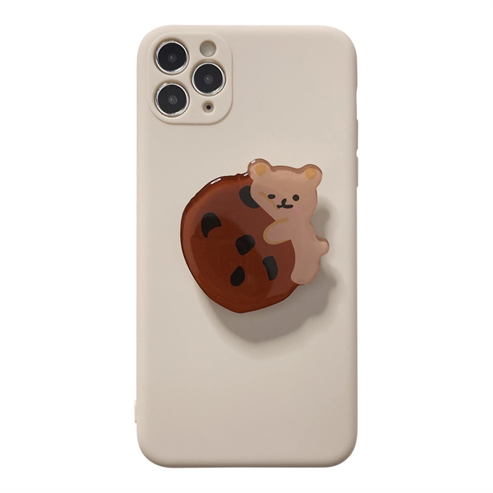 Cute Cartoon Bear Korean Style Soft Silicone Phone Case for iPhone 13/12/11 Pro Max/X/Xs Max/Xr/7/8 Plus/SE 2020 - Trendy Protective Cover with Adorable Design (Perfect for Daily Use, Travel & Gift Giving)
