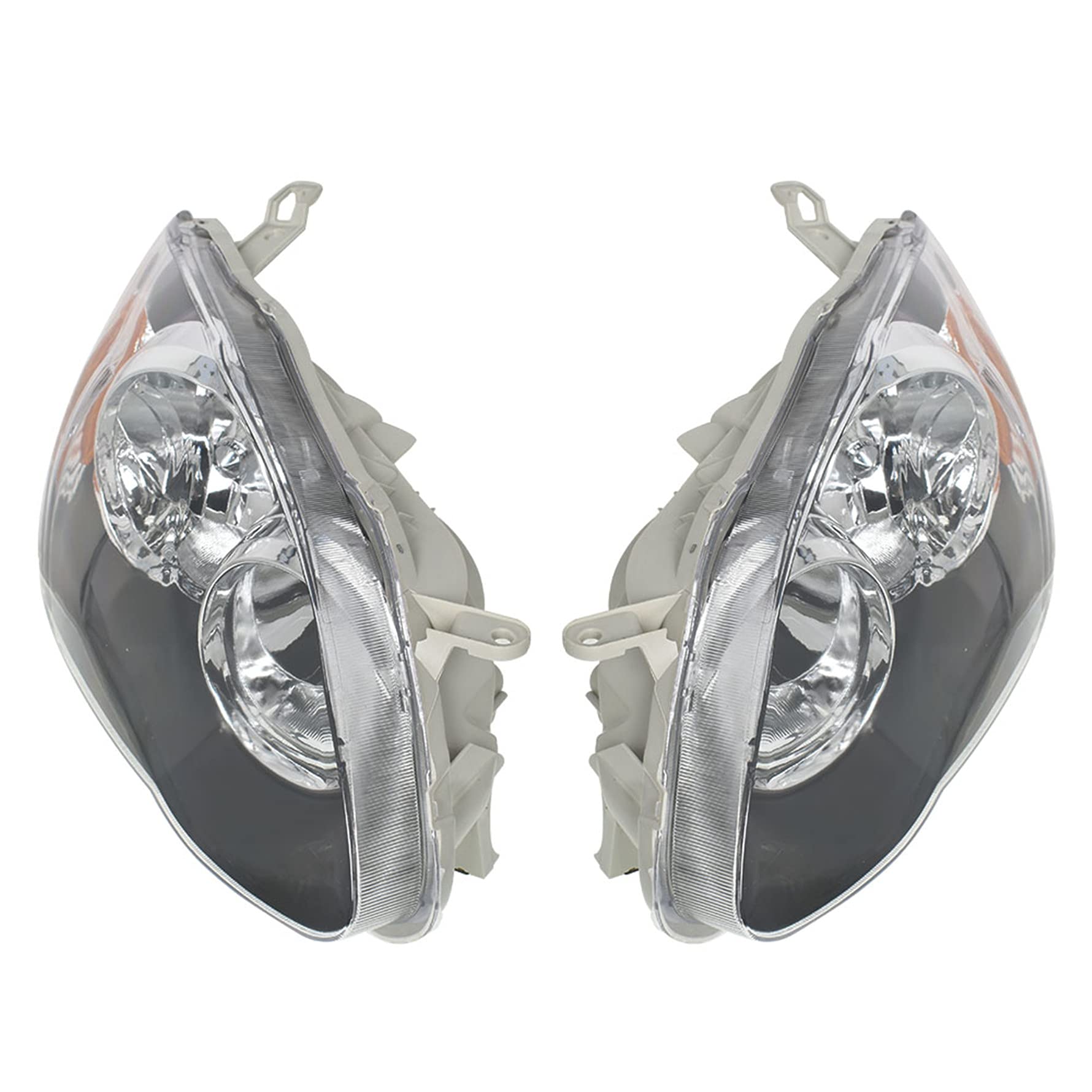 2003-2008 Toyota Corolla Headlight Replacement - Left & Right Clear Headlamps for Improved Night Driving & Safety