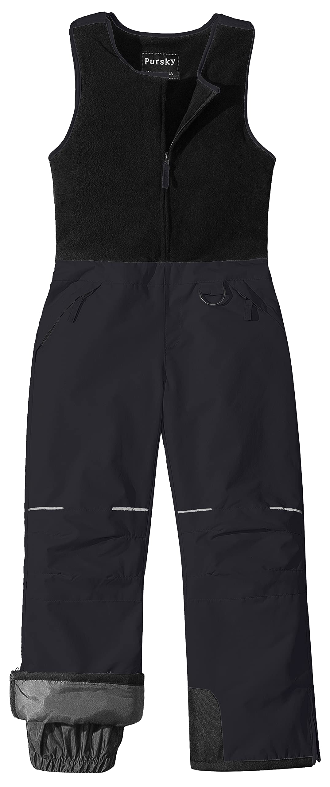 Pursky Kids Snow Pants for Girls - Insulated Waterproof Winter Ski Bibs with Fleece Lining for Snowboarding & Outdoor Activities | Perfect for Skiing, Sledding & Cold Weather Play