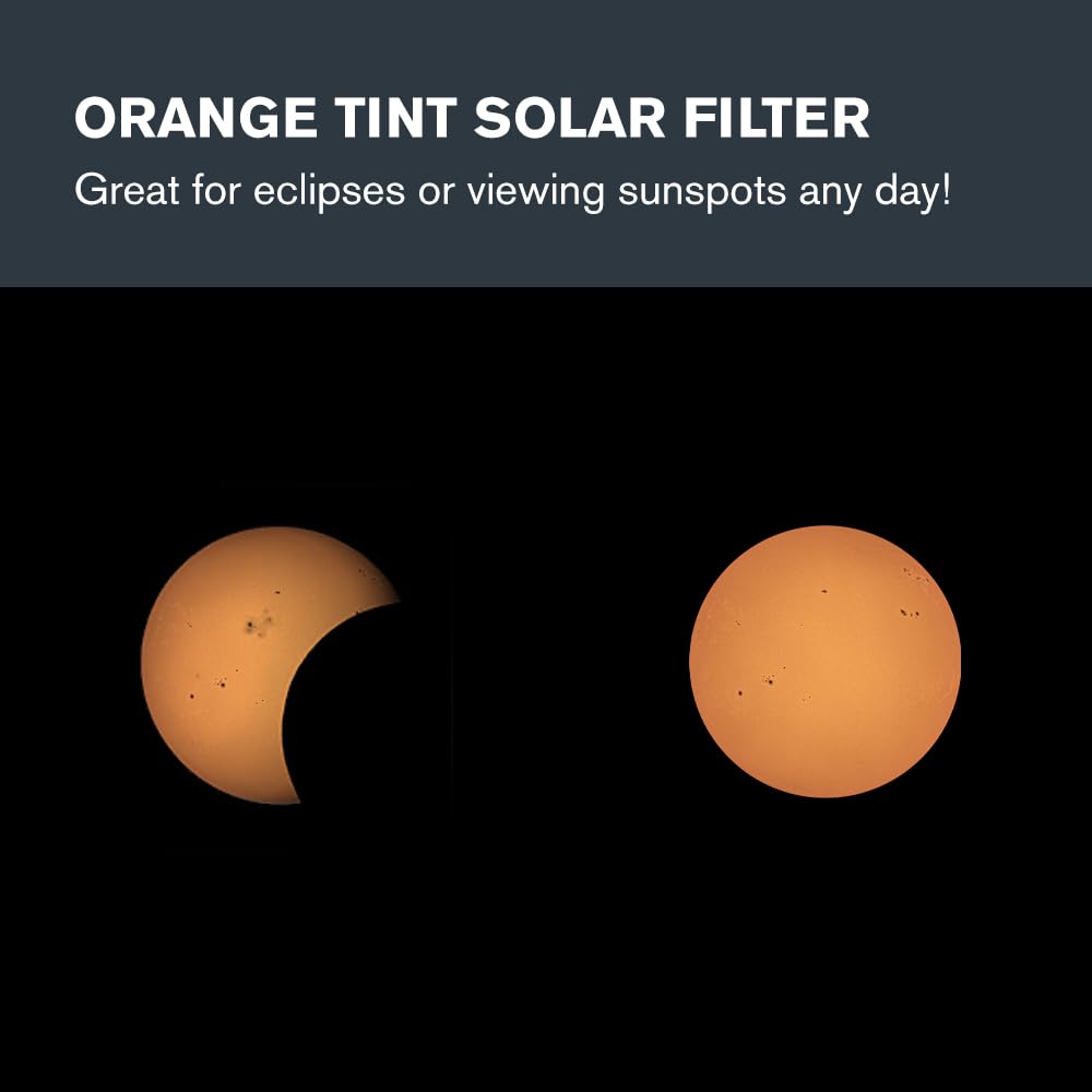 Celestron EclipSmart Safe Solar Eclipse Telescope Filter – ISO 12312-2:2015(E) Certified – Compatible with 80mm AZ Telescopes – Observe Solar Eclipses & Sunspots Safely – Perfect for Astronomy Enthusiasts & Solar Observing Events
