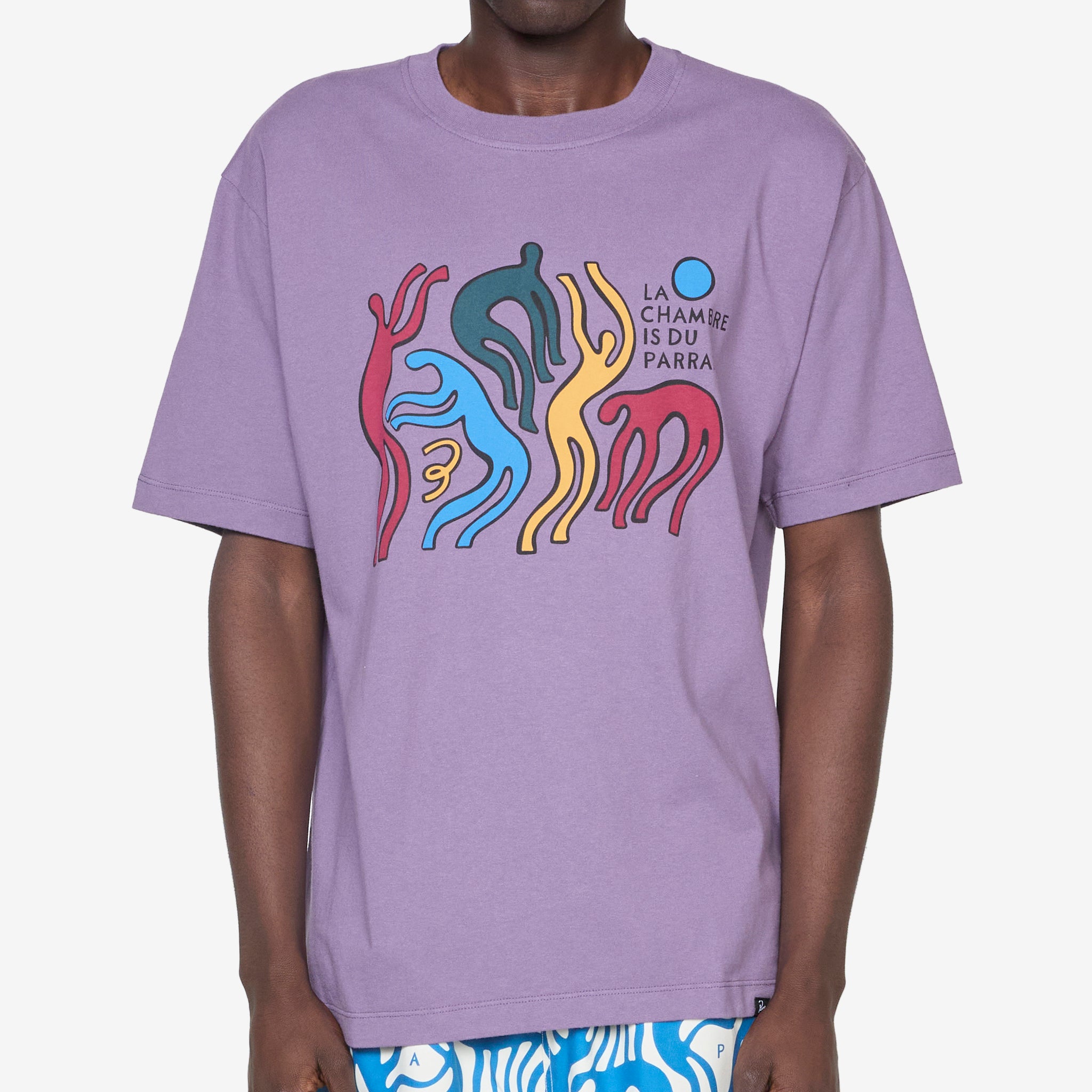 La Chambre Nuit Women's Purple T-Shirt - Soft Cotton Casual Tee for Everyday Wear & Night Out