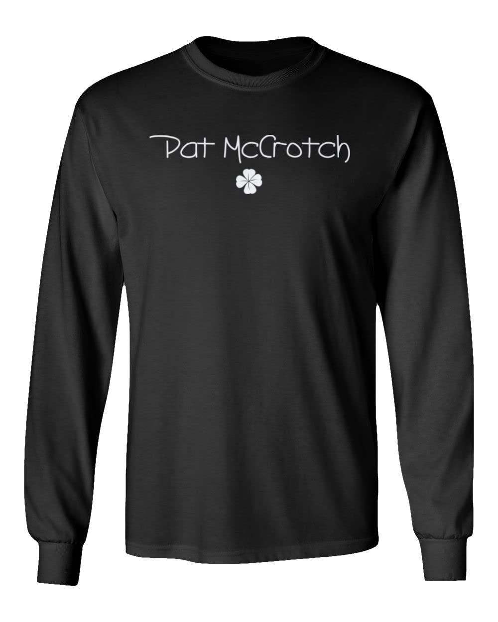 St. Patrick's Day Pat McCrotch Beer Drinking Unisex Long Sleeve T-Shirt | Funny Irish Pub Party Outfit for Men & Women