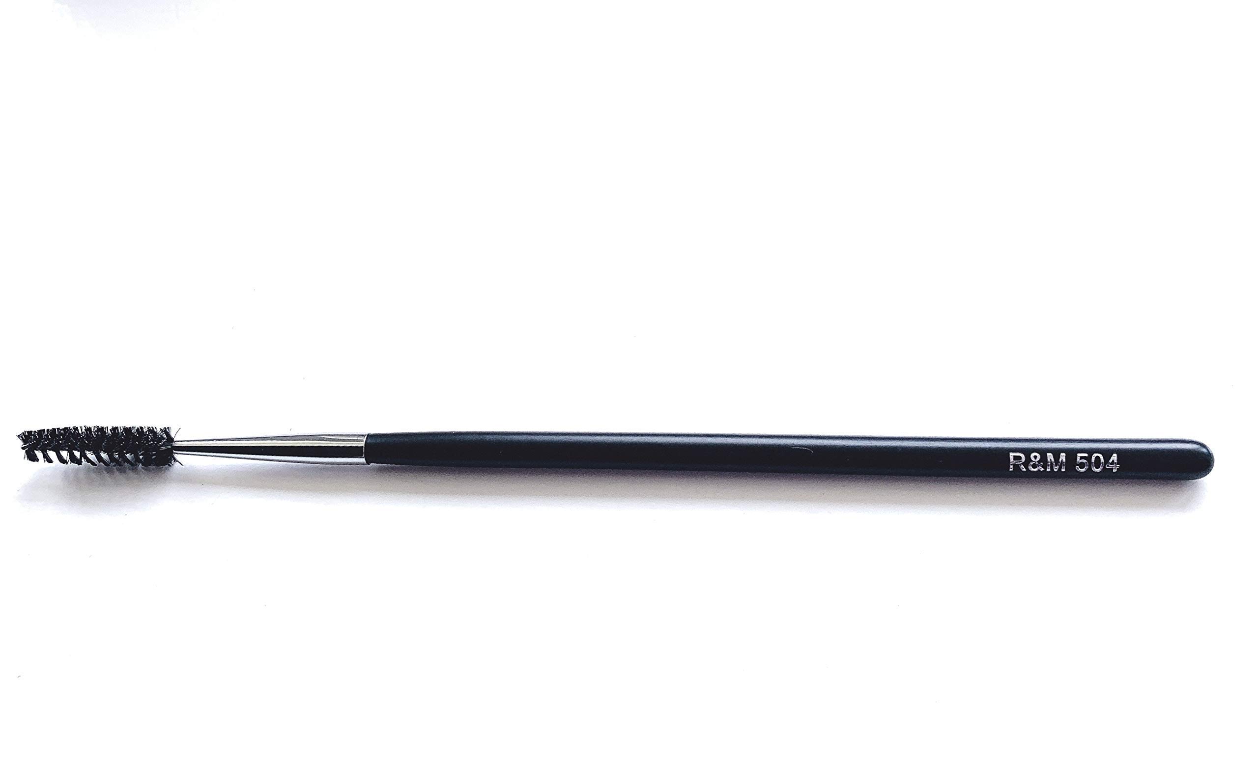 R&M 504 Essential Lash & Brow Grooming Brush - Professional Spoolie Wand for Eyebrow Shaping & Mascara Application - Perfect for Daily Makeup Routine & Salon Use