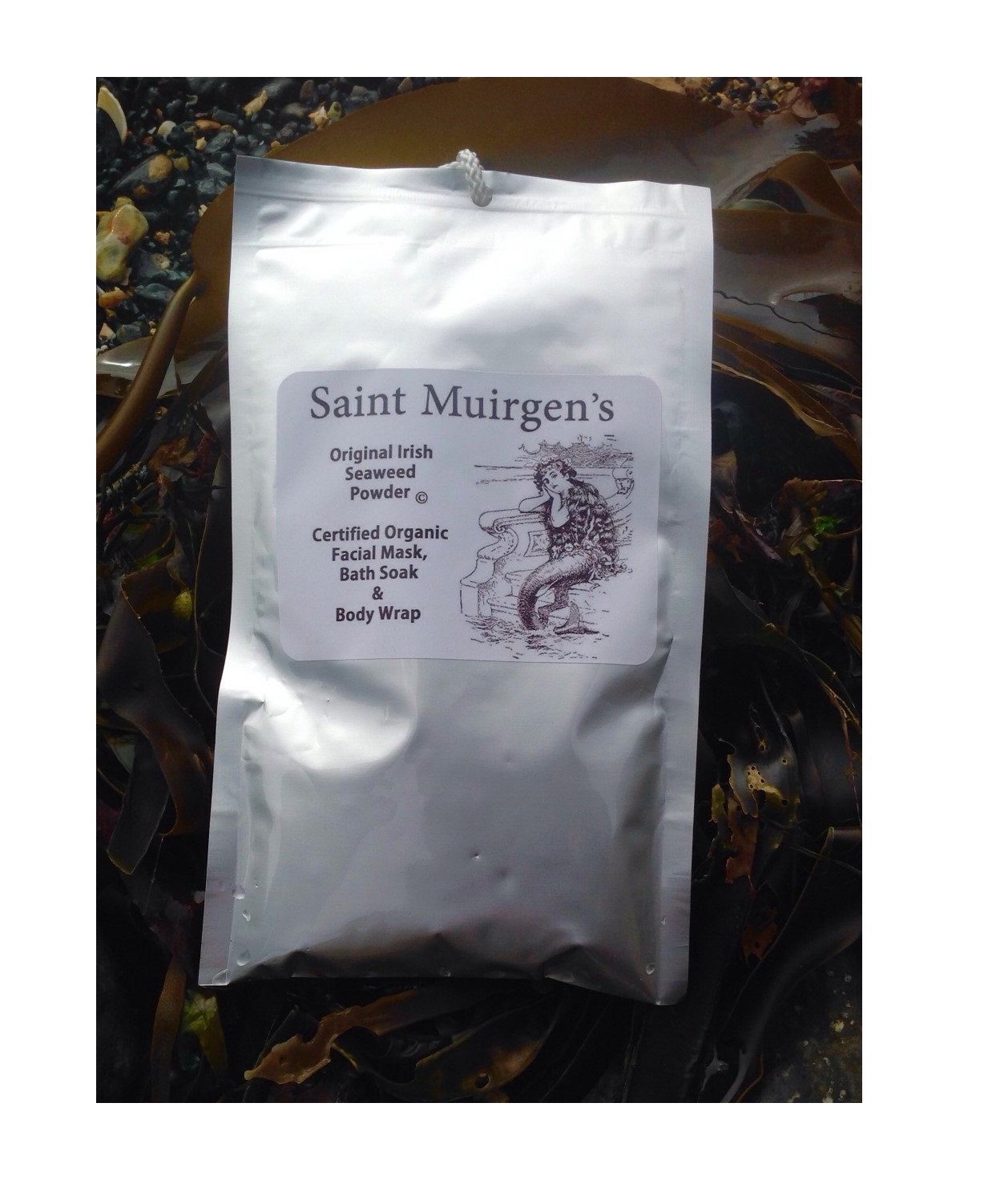 Organic Certified Seaweed Bath Powder for Face & Body - Detoxifying & Nourishing Skin Care for Spa, Relaxation & Holistic Wellness